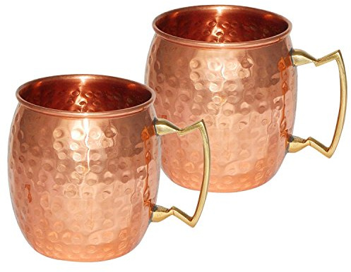AVS STORE Handmade Pure Copper Hammered Moscow Mule Mug (2)