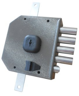 Moia Cerradura con Tres Puntos, para Sobreponer, G434Dx, con Llave De Pompa Y Tirador Interior