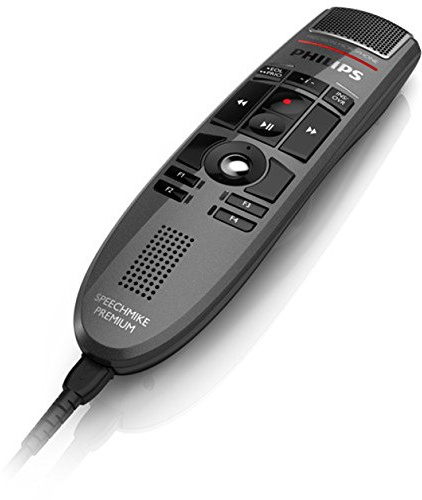 Philips LFH3500 SpeechMike Premium USB-Diktiermikrofon Präzisionsmikrofon Steuerung per Drucktasten