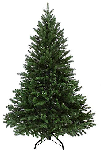 BB Sport Luxus Christbaum 210 cm Dunkelgrün künstlicher Weihnachtsbaum PE/PVC Spritzguss Mix Tannenbaum Standfuß