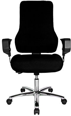 Topstar TO29XG20 Top Point SY Deluxe, Bürostuhl, Schreibtischstuhl, ergonomisch, inkl. Armlehnen, Bezug, schwarz, 115 x 55 x 45 | Made in Germany | Ergonomisch | Drehstuhl, Schreibtischstuhl | höhenverstellbar | Geprüfte Sicherheit nach GS-Intertek