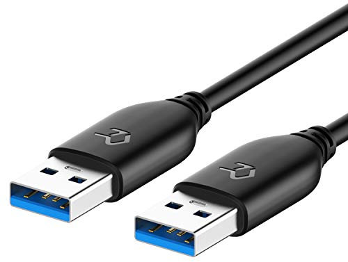 Rankie Cable USB 3.0 Tipo A a Tipo A, Negro, 4,5 m