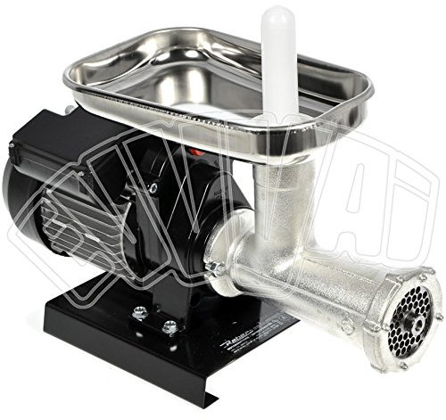 REBER 9500N Tritacarne N.22, Argento/Nero