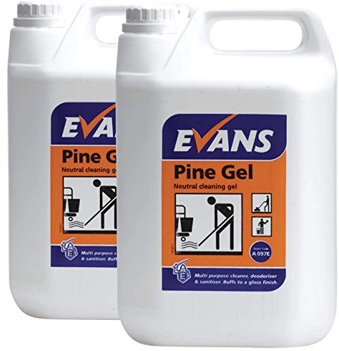 2 x Evans Pine Gel Scented Neutral Floor Cleaner 5ltr