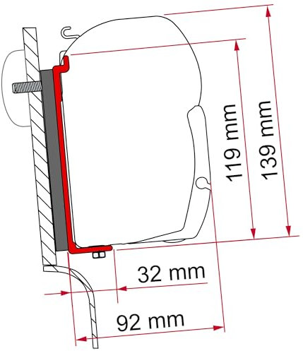 Fiamma F45 S – F45 L – ZIP Kit Adapter Westfalia (High Roof)