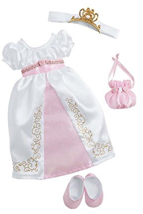 Zapf Creation 908952 - Nelli Dreams Bekleidung Set, Prinzessin, weiß