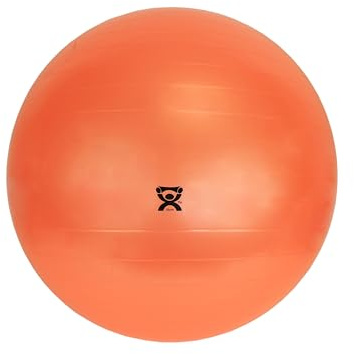 CanDo Palla da Ginnastica Gonfiabile 55 cm Arancione – Palla di Stabilità Antiscivolo per Equilibrio, Rafforzamento del Core e Coordinazione | Portata Massima 136 kg