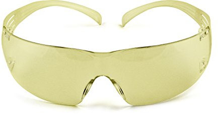 3M SecureFit Safety Glasses, Anti-Scratch / Anti-Fog, Amber Lens, SF203AS/AF-EU