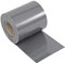 NOOR Bande brise-vue en PVC opaque pour clôture à double fil – Rouleau de brise-vue gris clair 0,19 x 35 m – Opaque, coupe-vent et brise-vue – Panneau de clôture 630 g/m² avec 28 rails de serrage