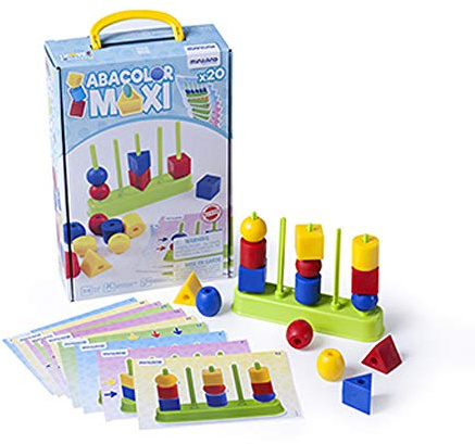 Miniland Farben und Form Stapelspiel Abacolor Maxi-45309