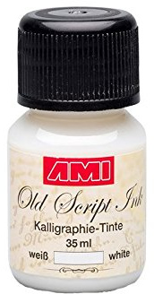 NEU Old Script Ink 35ml, weiß