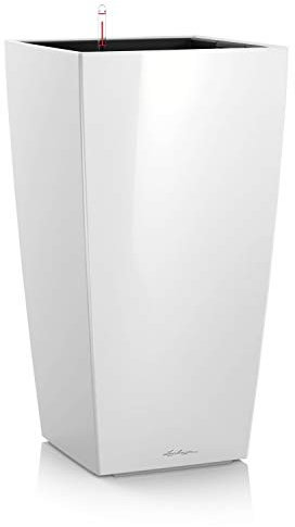 LECHUZA CUBICO Premium 50 weiß hochglanz 18161