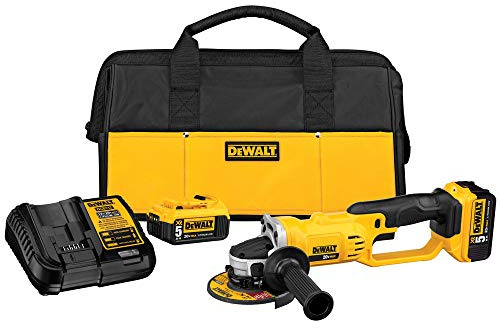 DEWALT 20V MAX* Angle Grinder Tool Kit, 4-1/2-Inch (DCG412P2)