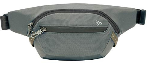 Travelon stöldsäker aktiv midja multifunktionell ryggsäck, Träkol, 9.5 x 6 x 2, Stöldskydd aktiv midjeväska
