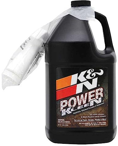 K&N Air Filter Cleaner and Degreaser: Power Kleen; 1 Gallon; Restore Engine Air Filter Performance, 99-0635, BLACK