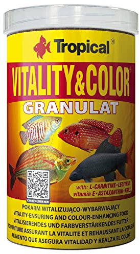 Tropical Vitality Color Granulat farbförderndes Flockenfutter, 1er Pack (1 x 1 l)