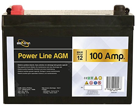 Batteries auxiliaires AGM de 100 A. Inovtech