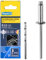 Rapid Blindnieten Edelstahl Ø 3,2mm, 2-4mm Klemmbereich, 50 Stk. V2A Nieten, Set inkl. Bohrer, für Blindnietzangen