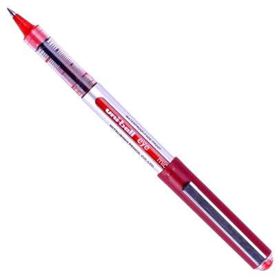 Uni-Ball 9000502 Eye Tintenroller Mikro 0,5 mm Spitze 0,2 mm Strichbreite 12 Stück rot