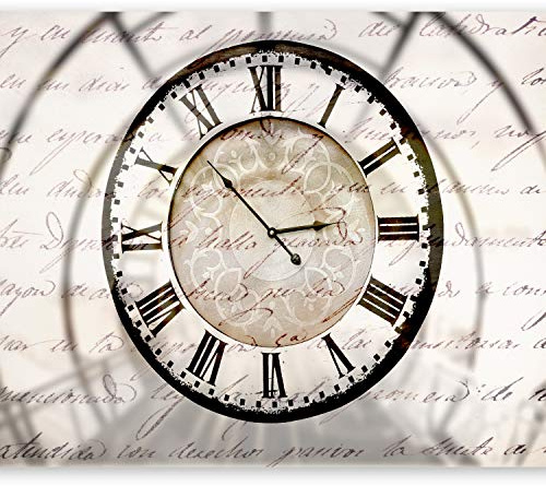 Fotomurales B&D XXL 300x210 cm Papel pintado tejido no tejido Decoración de Pared decorativos Murales moderna de Diseno Fotográfico tiempo RELOJ 10110901-38