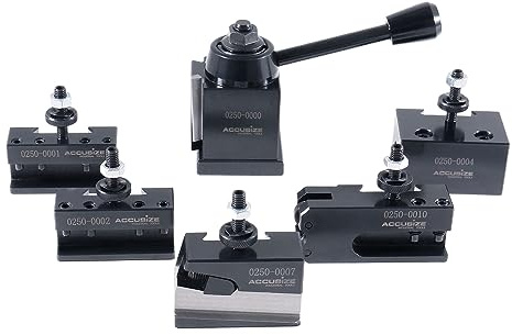 Accusize - OXA Wedge Type Quick Change Tool Post Set for 6 to 9 Mini Lathe, #0251-0000