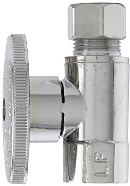 Plumb Pak PP52PCLF Quarter Turn Straight Valve 3/8-Inch Fip by 3/8-Inch Od Lead Free,