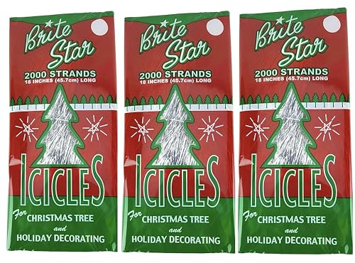 Brite Star Icicles for Christmas Tree (3 Pk)