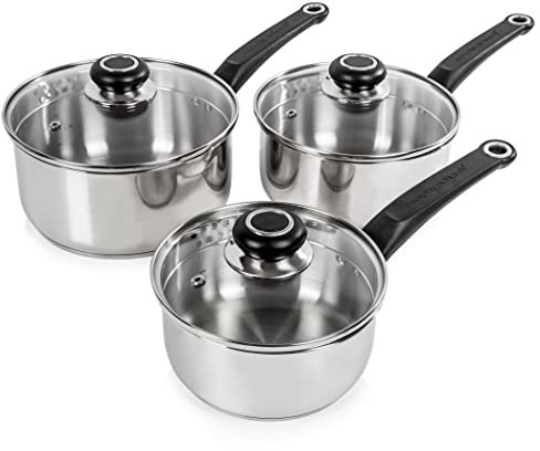 Swan 970003 Equip 3-Piece Pan Set, Stainless Steel