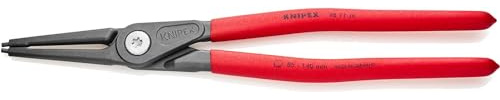 KNIPEX Präzisions-Sicherungsringzange für Innenringe, 48 11 J4 SB | auf SB-Karte, Ring-Ø 85-140 mm, Spitzen-Ø 3,2 mm, Sprengringzange, Seegeringzange