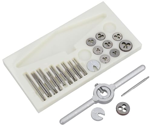 31PC Mini juego de machos de roscar y terrajas de HSS (métrico) Modelo de Decisiones/relojero 1mm-2.5mm TE469