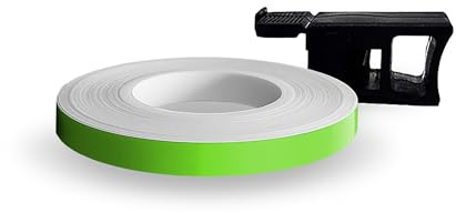 4R Quattroerre.it 10299 Wheel Stripes Tiras Adhesivas para Llantas de Moto con Aplicador, Verde Kawa, 7 mm x 7 mt