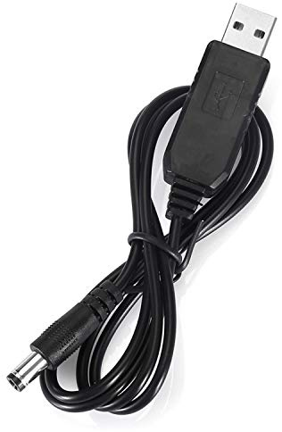 LANMU Cavo di alimentazione da USB a jack CC da 1 m, da 5 V a 9 V, compatibile con altoparlanti, tablet, ventola USB, luce