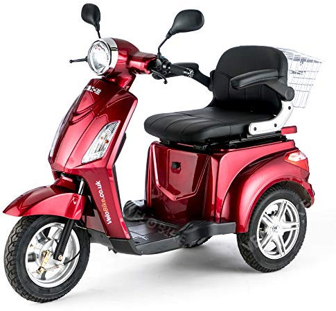 VELECO Electric Mobility Scooter - Senior Model Electric Tricycle ZT15 (Red)