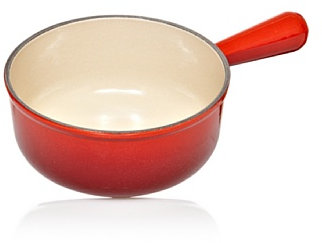 Le Creuset Cazo fondue de hierro fundido, 18 cm, Cereza, 20007180602460