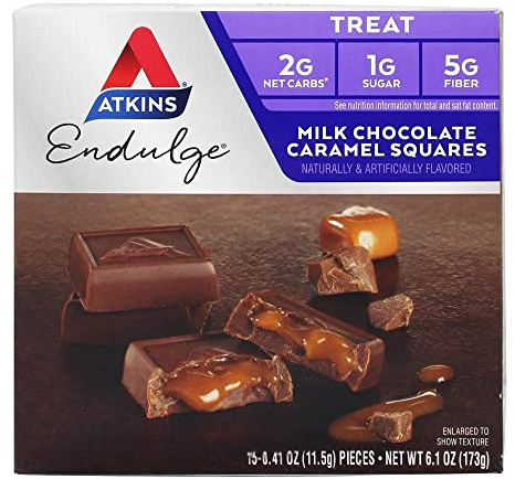 Atkins Nutritionals Inc. - Endulge Milk Chocolate Caramel Squares - 6 oz.
