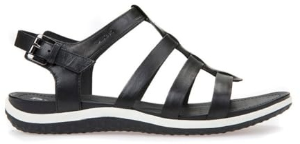 Geox D Sandal Vega A, Sandali Donna, Nero (Black), 38 EU