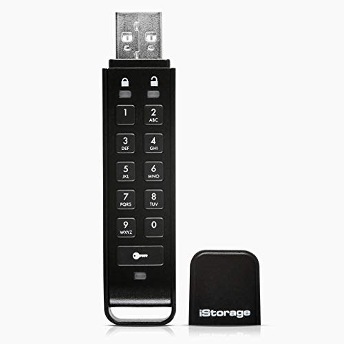 iStorage datAshur Personal2 64 GB - Sicheres Flash-Laufwerk - Passwortgeschützt - Tragbar - Hardware-Verschlüsselung nach Militärstandard