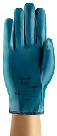 Ansell Hynit 32-105 Arbeitshandschuhe, Ölabweisender Mehrzweckhandschuhe, Flüssigkeitsabweisende Imprägnierung, Exzellente Abriebfestigkeit mit Flexibilität, Größe S (12 Paar)