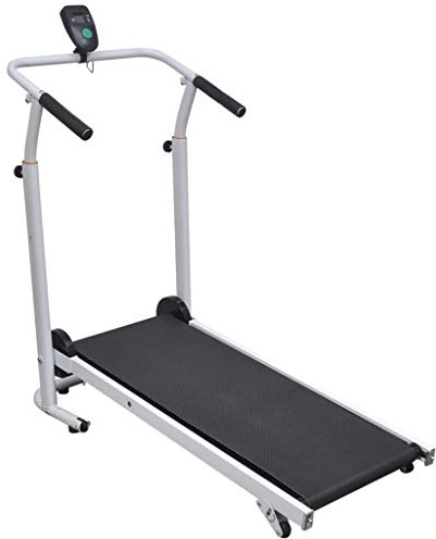 vidaXL Mini löpband hopfällbart 93 x 36 cm svart