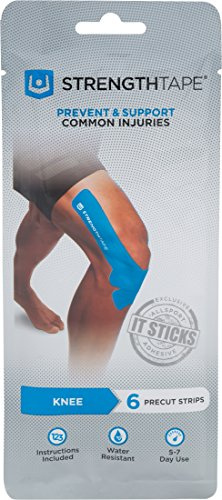 StrengthTape Cinta de kinesiología, Kits de Cinta K, Cinta Deportiva Premium Que Proporciona Apoyo y Estabilidad a la Zona Objetivo, Varios Kits Disponibles
