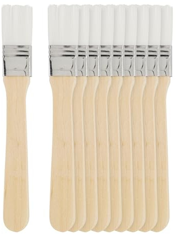 10 Pinsel-Set Grundierpinsel Flach 18mm Nylon Größe 2 VBS Großpackung