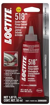 LOCTITE 518 Automotive Anaerobic Gasket Maker & Flange Sealant - Sensor-Safe, Low Oder, Non-Corrosive - 50 ml, 1 Pack