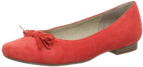 Caprice Da.-Ballerina 9-9-22101-20 - Bailarinas de Cuero para Mujer, Color Naranja, Talla 38.5