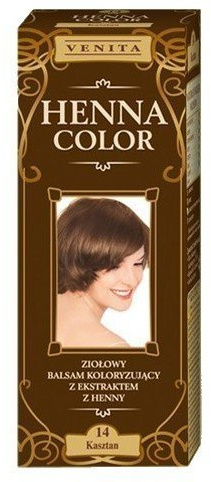 Henna Color 14 Kastanien Haarbalsam Haarfarbe Farbeffekt Naturhaarfärbemittel Henne Öko
