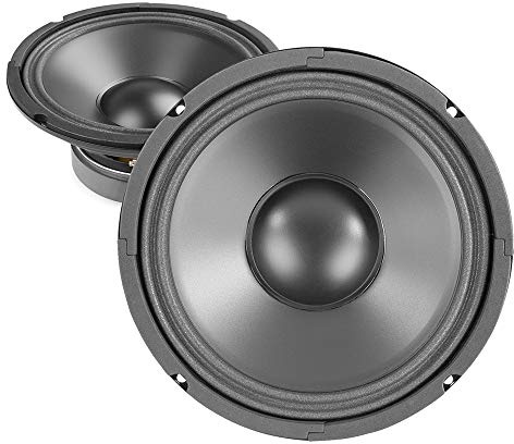 Skytec 8-Inch Polypropylene Mid-Bass Speaker Driver Pair 500W Replacement Subwoofer Cones for Hi-Fi and Car Audio Systems, 8 Ohm, 32Hz-6kHz Frequency Range, Reliable Sound Reproduction