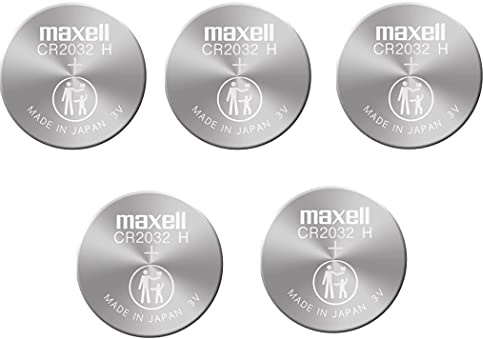 Maxell CR2032 lithium batteries -pack of 5