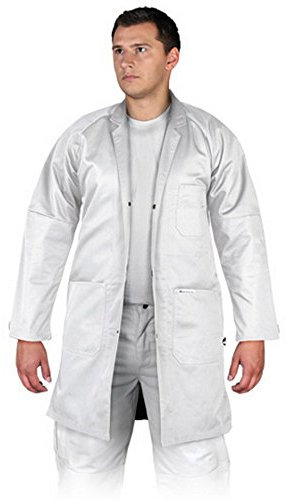 Leber&Hollman LH-COATER_WL Bivico - Delantal de protección (talla L), color blanco