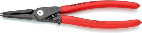 KNIPEX Präzisions-Sicherungsringzange für Innenringe, 48 31 J3 | Ring-Ø 40-100 mm, Spitzen-Ø 2,3 mm, Sprengringzange, Seegeringzange