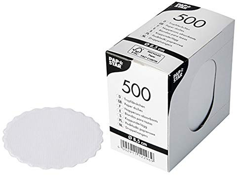 Tassendeckchen Papieruntersetzer Untersetzer rund Ø 8,5 cm Glas Bar Tresen Menge : 2500 St