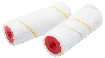 ProDec Advance 2 Pack Jumbo Core 4 Short Pile Microfibre Mini Paint Rollers for Emulsion, Gloss, Satin, Woodstains and Varnishes